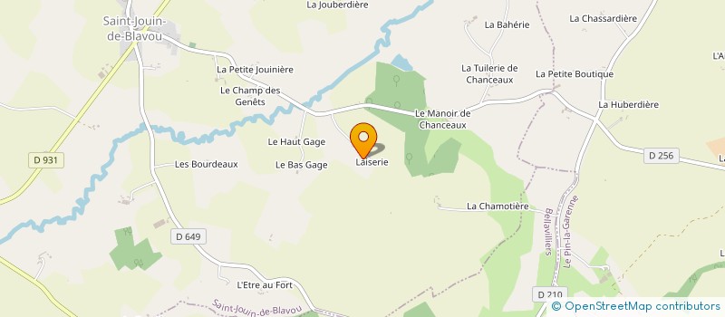 localisation de l'entreprise MONSIEUR ANDRE ROBINAUX à SAINT-JOUIN-DE-BLAVOU