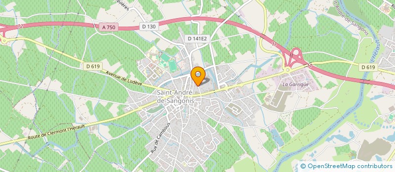 localisation de l'entreprise MONSIEUR ANDRE RODIER  SAINT-ANDRE-DE-SANGONIS