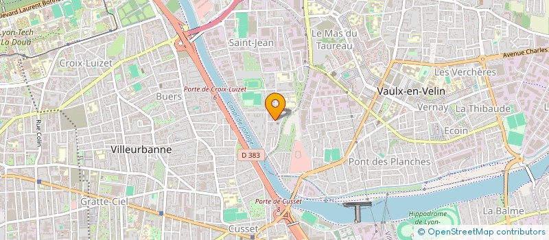 localisation de l'entreprise MONSIEUR ANDRE ROISSAC  VILLEURBANNE