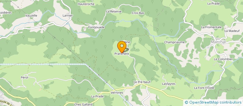 localisation de l'entreprise MONSIEUR ANDRE ROLLIER à CHAMPS-SUR-TARENTAINE-MARCHAL