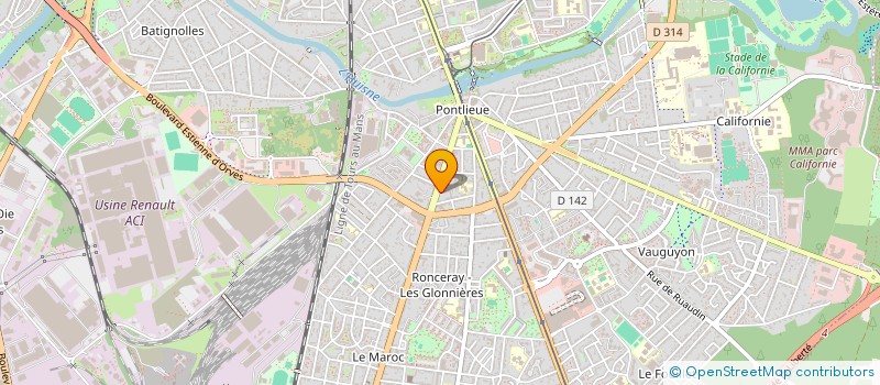 localisation de l'entreprise MONSIEUR ANDRE ROMAGNE à LE MANS