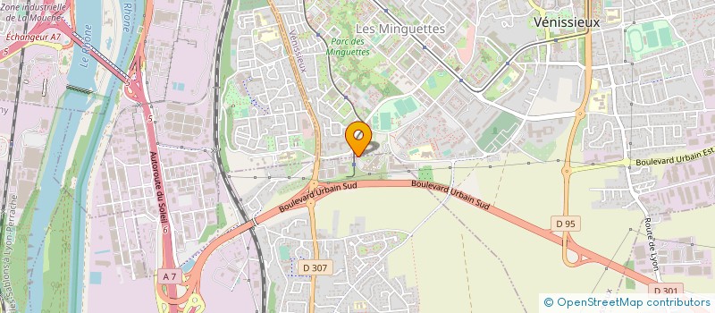 localisation de l'entreprise MONSIEUR ANDRE-ROMAIN PEROUSE  VENISSIEUX