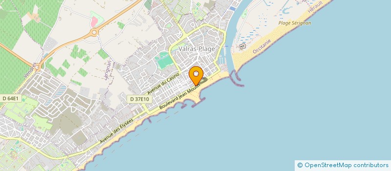 localisation de l'entreprise MONSIEUR ANDRE ROQUES  VALRAS-PLAGE