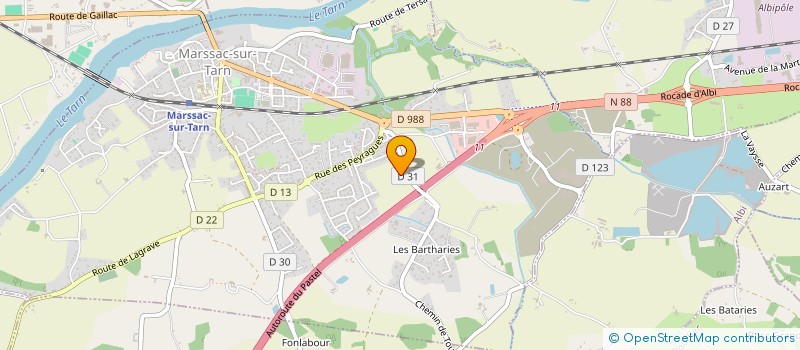 localisation de l'entreprise MONSIEUR ANDRE ROQUES  TERSSAC