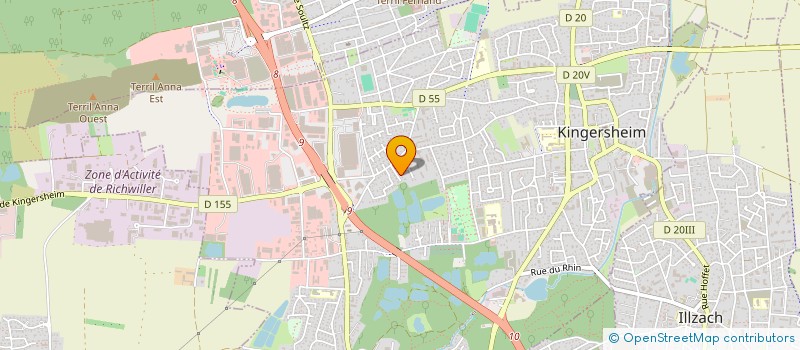 localisation de l'entreprise MONSIEUR ANDRE ROSE  KINGERSHEIM