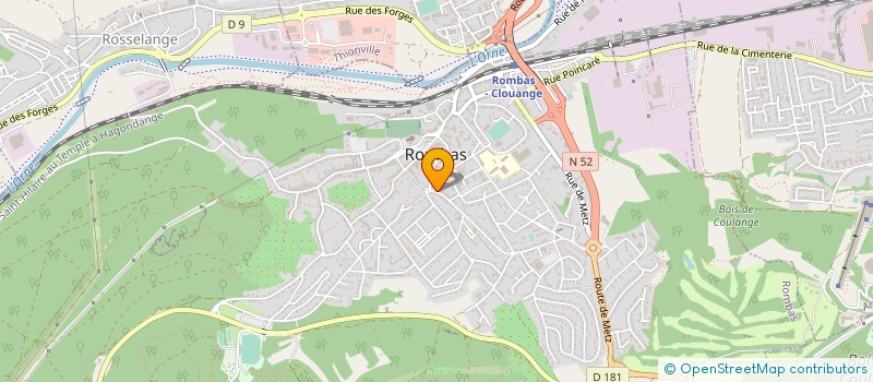 localisation de l'entreprise MONSIEUR ANDRE ROSENFELDER  ROMBAS