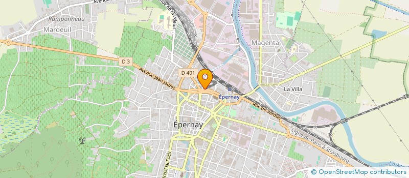 localisation de l'entreprise MONSIEUR ANDRE ROSMAN  EPERNAY