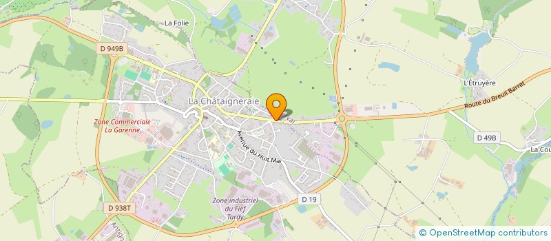 localisation de l'entreprise MONSIEUR ANDRE ROUET  LA CHATAIGNERAIE