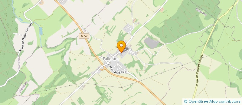 localisation de l'entreprise MONSIEUR ANDRE ROUGE  LES PREMIERS SAPINS