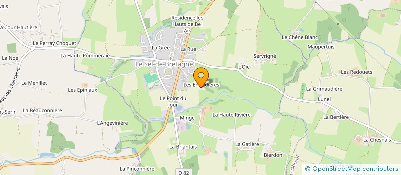 localisation de l'entreprise MONSIEUR ANDRE ROULLET  LE SEL-DE-BRETAGNE