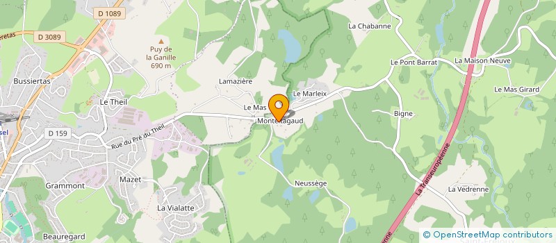 localisation de l'entreprise MONSIEUR ANDRE ROUSSANGE  SAINT-FREJOUX