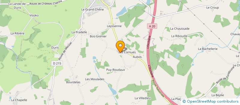 localisation de l'entreprise MONSIEUR ANDRE ROUX à LA PORCHERIE