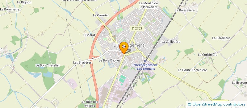 localisation de l'entreprise MONSIEUR ANDRE ROUX  L'HERBERGEMENT