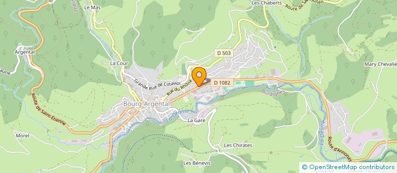 localisation de l'entreprise MONSIEUR ANDRE ROUX  BOURG-ARGENTAL