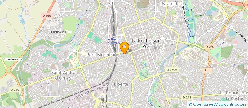localisation de l'entreprise MONSIEUR ANDRE ROUX à LA ROCHE-SUR-YON