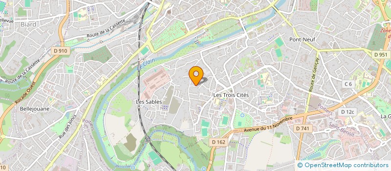 localisation de l'entreprise MONSIEUR ANDRE ROYER  POITIERS