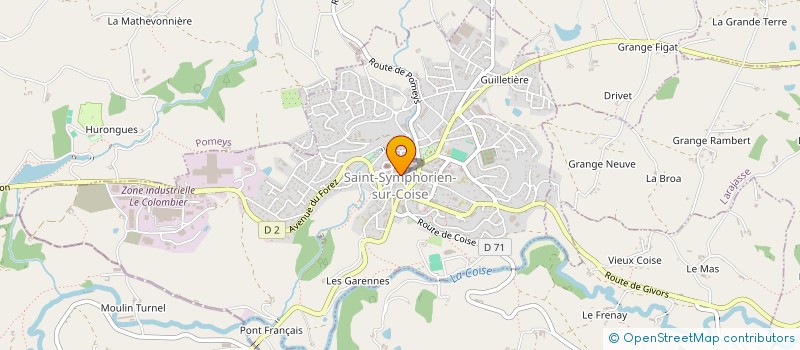 localisation de l'entreprise MONSIEUR ANDRE ROZAIRE à SAINT-SYMPHORIEN-SUR-COISE