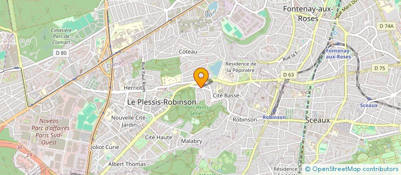 localisation de l'entreprise MONSIEUR ANDRE RYZOW à LE PLESSIS-ROBINSON