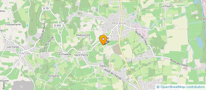 localisation de l'entreprise MONSIEUR ANDRE SACQUIN  MORANCE