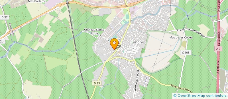 localisation de l'entreprise MONSIEUR ANDRE SAHONET  CANOHES