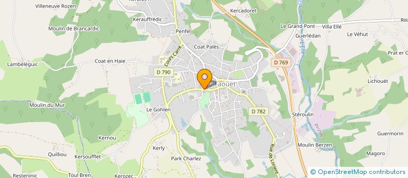 localisation de l'entreprise MONSIEUR ANDRE SAINDRE NAN  LE FAOUET