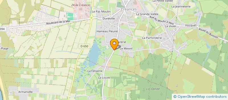 localisation de l'entreprise MONSIEUR ANDRE SAINT  CREANCES