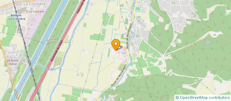 localisation de l'entreprise MONSIEUR ANDRE SALLES  BOLLENE