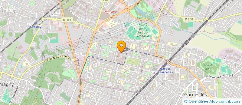 localisation de l'entreprise MONSIEUR ANDRE SALVA  SARCELLES