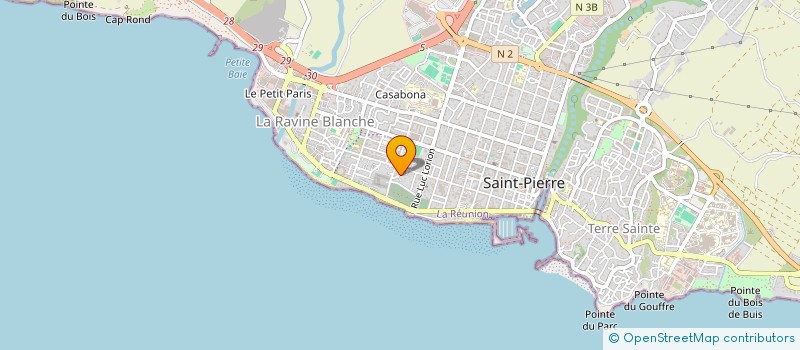 localisation de l'entreprise MONSIEUR ANDRE SANDAYE à SAINT-PIERRE