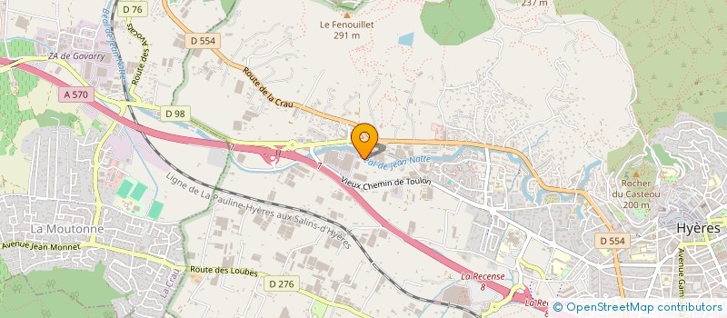 localisation de l'entreprise MONSIEUR ANDRE SANDEL  HYERES