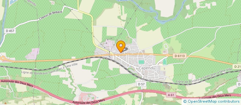 localisation de l'entreprise MONSIEUR ANDRE SANGALLI  CAPENDU