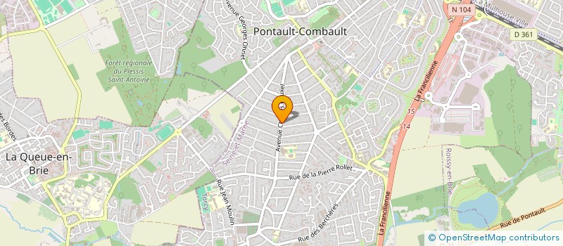 localisation de l'entreprise MONSIEUR ANDRE SANTOS SILVA JUNIOR  PONTAULT-COMBAULT