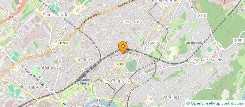 localisation de l'entreprise MONSIEUR ANDRE SAPOLIN  BESANCON