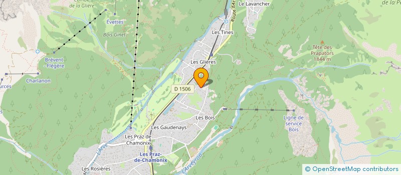 localisation de l'entreprise MONSIEUR ANDRE SAUDAN  LES HOUCHES