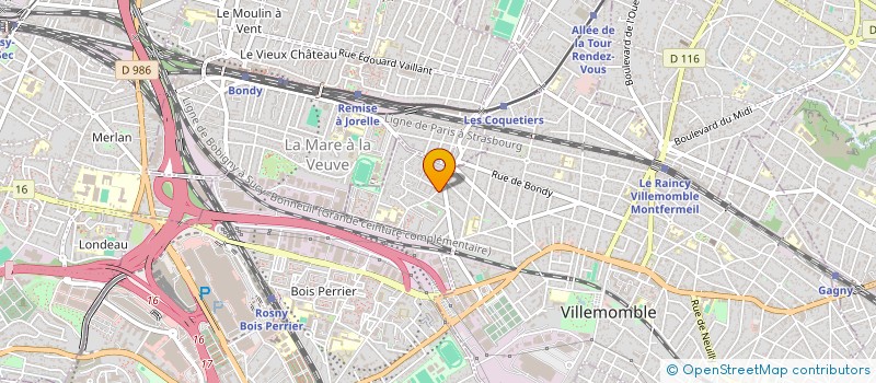 localisation de l'entreprise MONSIEUR ANDRE SAUGER  VILLEMOMBLE