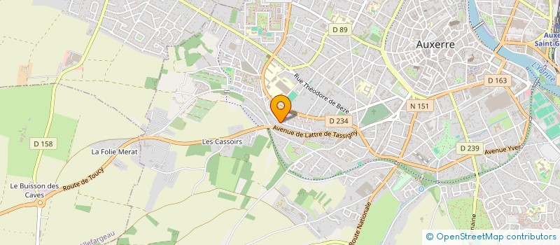 localisation de l'entreprise MONSIEUR ANDRE SAUTIER à AUXERRE