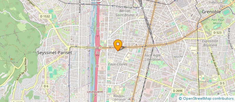 localisation de l'entreprise MONSIEUR ANDRE SAUVEBOIS  GRENOBLE