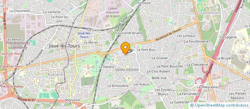localisation de l'entreprise MONSIEUR ANDRE SAUZAY à JOUE-LES-TOURS
