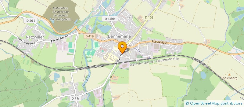 localisation de l'entreprise MONSIEUR ANDRE SCHERRER  DANNEMARIE