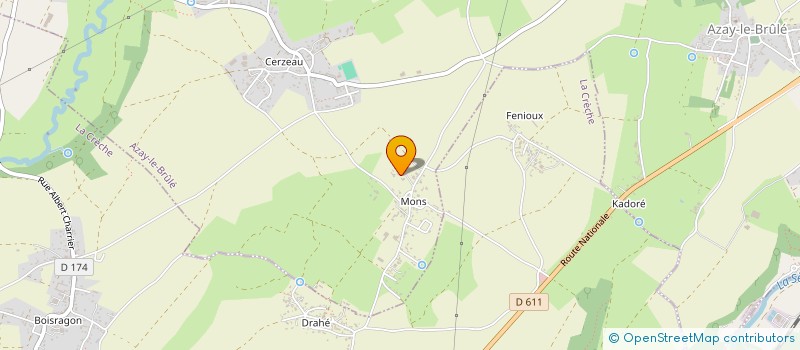 localisation de l'entreprise MONSIEUR ANDRE SEMPERE  AZAY-LE-BRULE