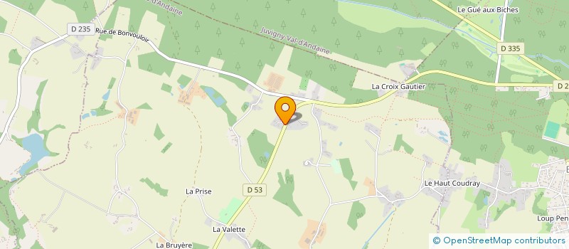 localisation de l'entreprise MONSIEUR ANDRE SERAIS à RIVES D'ANDAINE