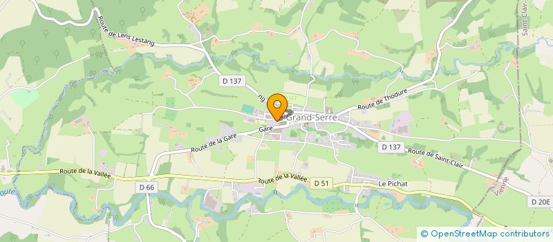 localisation de l'entreprise MONSIEUR ANDRE SERRANO  LE GRAND SERRE