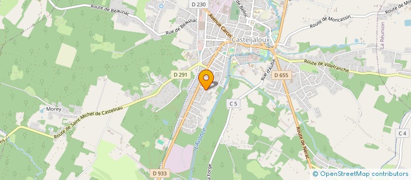 localisation de l'entreprise MONSIEUR ANDRE SERRES  CASTELJALOUX
