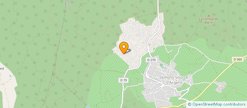 localisation de l'entreprise MONSIEUR ANDRE SERVANT  SEILLONS-SOURCE-D'ARGENS