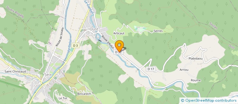 localisation de l'entreprise MONSIEUR ANDRE SERVAT à OUST