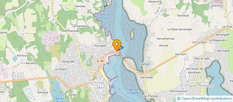 localisation de l'entreprise MONSIEUR ANDRE SEVENO  LA TRINITE-SUR-MER