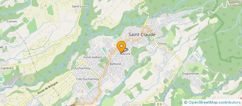 localisation de l'entreprise MONSIEUR ANDRE SIBILLY à SAINT-CLAUDE