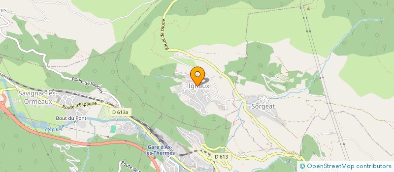 localisation de l'entreprise MONSIEUR ANDRE SICRE à MERENS-LES-VALS