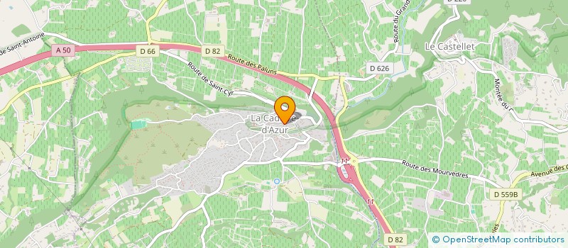 localisation de l'entreprise MONSIEUR ANDRE SIMANTIRAKIS à LA CADIERE-D'AZUR