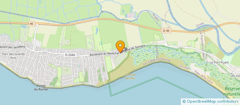 localisation de l'entreprise MONSIEUR ANDRE SIMON  LA TRANCHE-SUR-MER